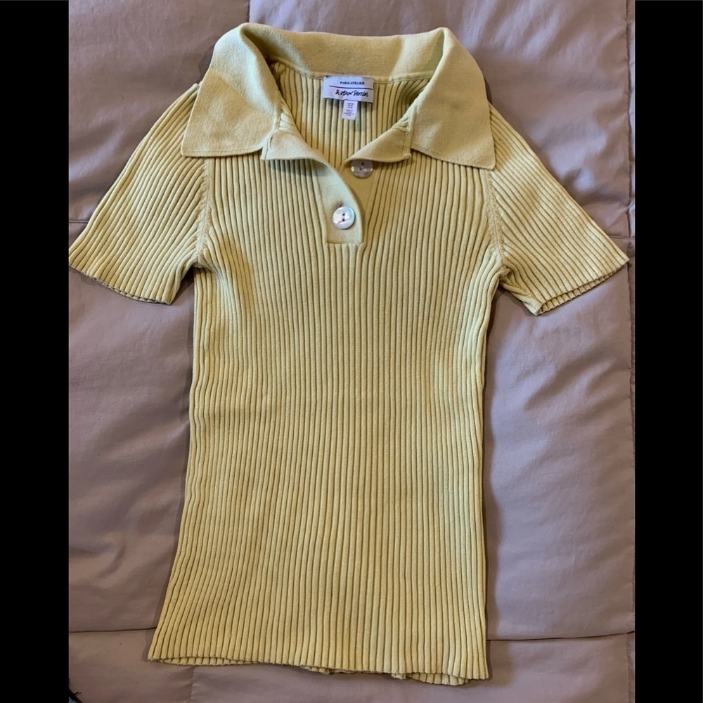 Women’s designer Paris Atelier ribbed top. US M.​​​​​​​​​​​​​​​​​​​​​​